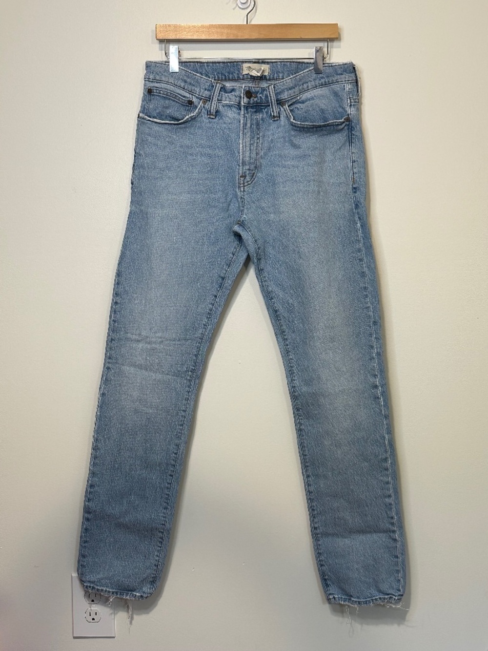 Madewell Lightwash Straight Leg Jeans 34W X 34L